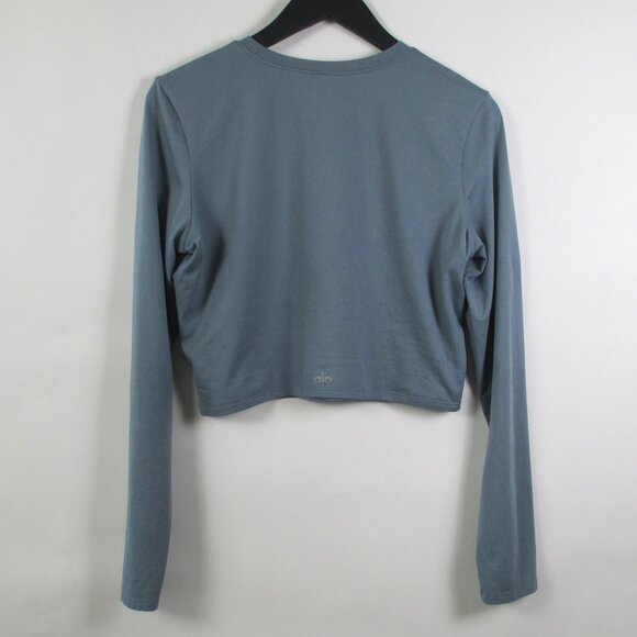 ALO CROP FINESSE LONG SLEEVE TOP - Picture 7 of 14